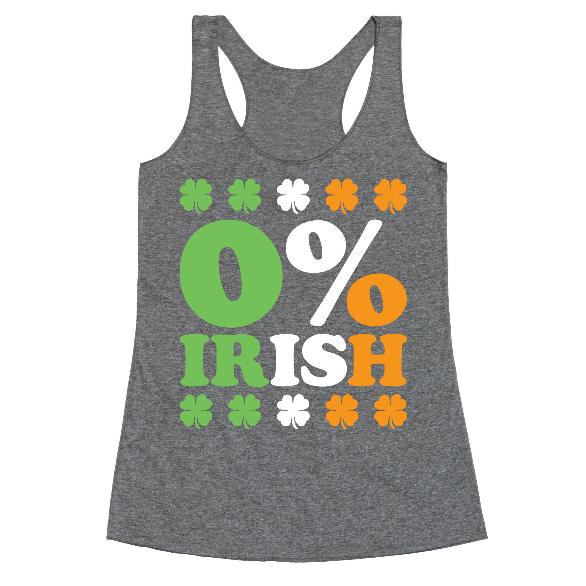 Zero Percent Irish Racerback Tank